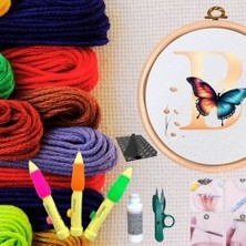 Nuvigo Punch Seti Nakış Seti Kasnaklı Kendin Yap Seti Seri 45