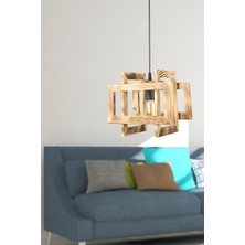 Begüsa Ligna Tekli Ahşap Avize