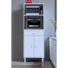 Eliusta Ora 48 cm Derinlikte Beyaz Mutfak/kiler Dolabı 60X162,4X48 cm 1 Çekmece 2 Kapak Modüler Dolap