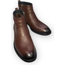 Şık Kundura Hakiki Deri Içi Kürklü Özel Üretim 36,37,38,39,40,41,42,43,44,45,46,47,48,49 Numara Erkek Bot