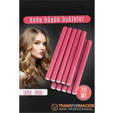 Shopwave Sosis Latex Bigudi - Isısız Saç Bigudisi 17 mm 20 Adet