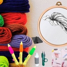 Nuvigo Punch Seti Nakış Seti Kasnaklı Kendin Yap Seti Seri 26