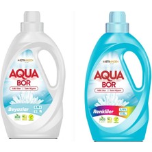 Aquabor Beyazlar ve Renkliler Için Sıvı Deterjan 33*2 Yıkama