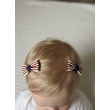 Toka Delisi Saçsız Bebek Tokası, Ikili Sevimli Saç Acıtmayan Kurdeleli Saçsız Bebek Tokası