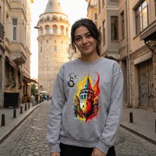 Hena Galata Şampiyonu – Aslanların Zaferi Üzerinizde!  Unisex Sweatshirt Gri