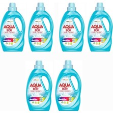 Aquabor Sıvı Çamaşır Deterjanı Renkli̇ler Içi̇n 6 Adet 165 Yıkama Doğal Mi̇neralli̇