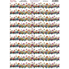 E Hobici Pirinç Dekopaj Kağıdı 30X42CM PT-4126 Bordür Çiçek