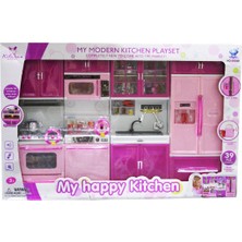 Müzikli ve Işıklı 39 Parça Tüm Kapaklar Açılır Kapanır Mutfak Seti