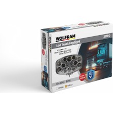 Ledli Sis Lambası (Dikdörtgen) 60 Watt Sarı - Beyaz E9 Belgeli - Wolfram 31700