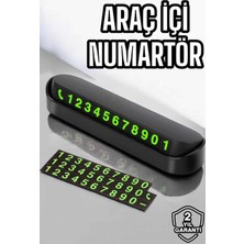 Magne Araba Park Numaratörü Araç Içi Numaralık Değiştirilebilir Çevirmeli Mini - TGR5337-9254