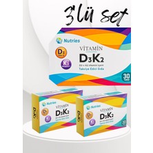 Nuvigo D3k2 Vitamin Takviyesi 30 Tablet – 3’lü Ekonomik Set
