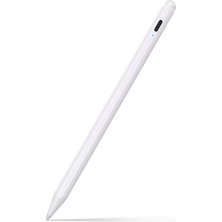 Fuchsia iPad 10,9 Air 4 / 5 / 6 Nesil Uyumlu Avuç Içi Reddetmeli Bluetoothlu Dokunmatik Çizim Yazım Kalemi