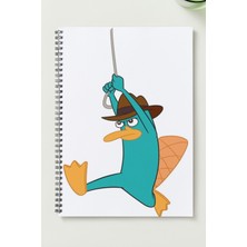 Black-One Ajan P.  A5 Metal Spiralli Çizgisiz Sert Kapak Ajan P. defter