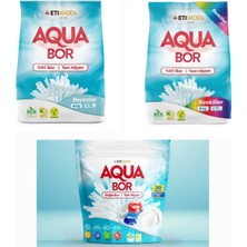 Boron Aquabor Doğal Mineralli Çamaşır Deterjanı Renkliler +Beyazlar Için +Bulaşık Tableti 30 Kapsül