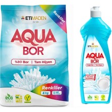 Eti Maden Çamaşır Deterjanı Renkliler Için 6 kg 40 Yıkama+ 1 Adet Bulaşık Deterjanı