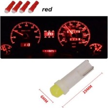 ORCO ELEKTRIC (4xadet) 1 Set 12V LED Mını Dipsiz T5 Red (Mini Dipsiz Ampul Kırmızı)