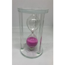 Lebron Akrilik Cam Kum Saati 15 Dakika Pembe