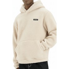 Genius Store Genıus Store Erkek Kapüşonlu Polar Sherpa Kuzu Kumaş Içi Şardonlu Kapüşonlu sweatshırt Sherpa-Kap