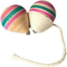 Iki Adet Renkli Topaç, Çocuklar Için Eğlenceli Oyun Aracı