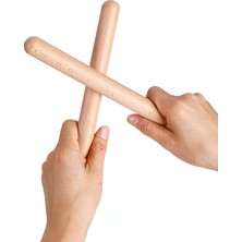 25CM Ahşap Ritim Çubuğu Çiftli, Eğitici ve Eğlenceli Müzik Oyuncağı