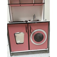 55X35 cm Mini Ahşap Mutfak Seti, Şık ve Dayanıklı Tasarım