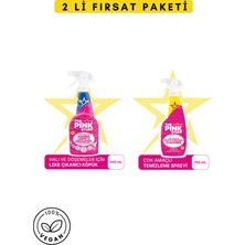 The Pink Stuff Mucizevi Köpüklü Halı Koltuk & Döşeme Leke Çıkarıcı 500ML-MUCIZEVI Çok Amaçlı Temizleme Spreyi 750ML