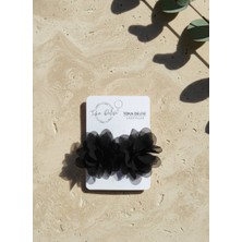 Saçsız Bebek Tokası, Ikili Sevimli Saç Acıtmayan Tüllü Kurdeleli Pullu Saçsız Bebek Tokası