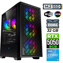 Xaser BLADEX100 Intel I5 12400F 32GB Ram 1tb M.2 Nvme SSD 8gb RTX5050 Oyuncu Tavsiye Sistem