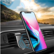 Özbience Siyah Mıknatıslı Araba Içi Telefon Tutucu Oppo Reno 4 Lite Uyumlu