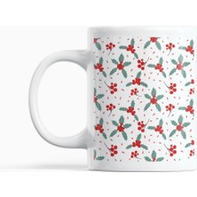 Nino Store Kokina2 Desenli Yılbaşı Temalı Porselen Kupa Bardak 300 ml – Canlı Çift Taraflı Baskı