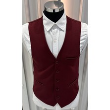 Sabri Zengin Erkek V Yaka Slim Fit Yelek