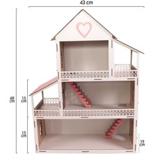 Beyaz 60 cm Ahşap Çocuk Oyun Evi, Eğlenceli ve Sağlıklı Tasarım