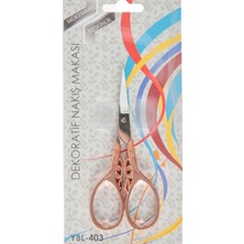 Sad Nakış Makası Dekoratif Açık Bakır Kelebek YBL-403 Model 20