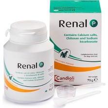 Candioli Renal P Kedi Köpek Için Fosfor Bağlayıcı ve Böbrek Koruyucu Toz Takviye 70 gr