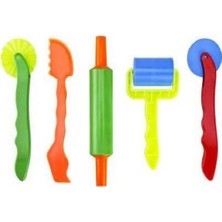 Renkli Oyun Hamuru Merdane ve Bıçak Seti Eğitici Çocuk Oyuncak