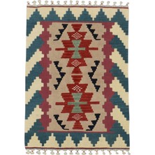 Kilim Antik El Dokuma Pınarbaşı Kayseri Yün Kilim 0514 - Yeni - Çok Renkli