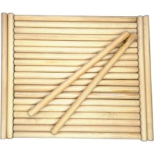 Ahşap Ritim Çubuğu 10 Çift 30 Cm, 20 Adet, Müzik ve Eğlence Için Ideal