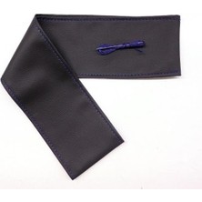 Nuvigo Tüm Araçlara Uyumlu Deri Direksiyon Kılıfı, Dikmeli Mavi Dikişli