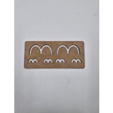 Ahşap Montessori Simetrik Şekiller, Okul Etkinliği, 15X7 cm