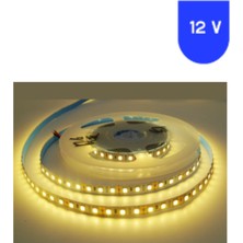 Powerr Led Aydınlatma 12 Volt 5 mm 2835 Smd 3000 K Günışığı Iç Mekan 120 Ledli 5 Metre Şerit LED