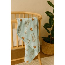 Omy Desenli Battaniye&kundak 85 x 90  cm  Pamuklu Kumaş