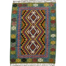 Kilim Antik El Dokuma Cerit Yörükleri Iran Yün Kilim 0552 - Yeni - Çok Renkli