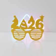 Szd Design 2026 Yeni Yıl Parti Gözlüğü 3D Baskı Eğlenceli Yılbaşı Aksesuarı Kostüm Süsü