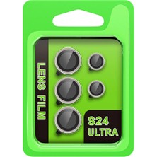 Eco Port Samsung Galaxy S24 Ultra Raze Metal Kamera Lens - Gri