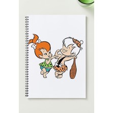 Black-One Taş Devri A5 Metal Spiralli Çizgisiz Sert Kapak Taş Devri  defter