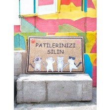 Mchome Kapı Önü Baskılı Kaymaz Pas Pas 60X40 cm