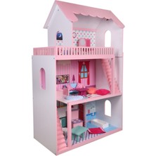 Doğal Ahşap Oyuncak Ev, Eğlenceli ve Güvenli Oyun Zamanı Için Ideal