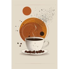 Soyut Kahve Fincanı Kanvas Tablo