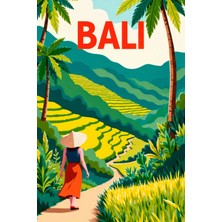 Bali Teras Manzarası Kanvas Tablo