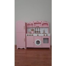 Renkli 7 Parça Mutfak Seti, Hediye Kutusu ile Özeka Hobi Pembe